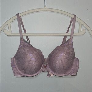 Lace Push-Up Bra in Pink/Purple